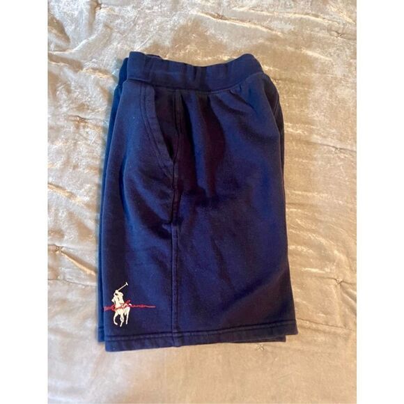 Polo by Ralph Lauren knit shorts, navy with white polo horse, size medium (10-12 - Picture 4 of 8